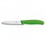 Paring knife with 10cm / 3.94" smooth blade and green synthetic handle - swissclassic - victorinox