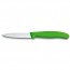 Paring knife with 8cm / 3.15" smooth blade and green synthetic handle - swissclassic - victorinox