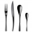 Round soup spoon - 18/10 stainless steel - Set of 6 - XY Black Mirror- Guy Degrenne