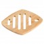 Plate mat square in wood 18cm x 18cm - Bois - Cosy & Trendy