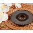 Round teapot mat 5.12in / 13.5cm black Theekan Fonte Cosy & Trendy