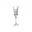 Krysta transparent champagne flute 5 oz / 15 cl - Set of 6 - Lady Diamond - Eclat Cristal d'Arques