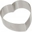 stainless steel cookie cutter convex heart 3.1 x 3.1" / 8.5 x 8.5 cm - stainless steel shape and nonnette - gobel