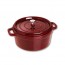 Round cast iron cocotte 11" / 28 cm - grenadine red - Vitamins - Staub