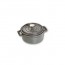 Round cast iron cocotte 4.7" / 12 cm - graphite grey - Fundamentals - Staub