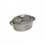 Oval cast iron cocotte 9" / 23 cm - graphite grey - Fundamentals - Staub