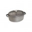 Oval cast iron cocotte 13" / 33 cm - graphite grey - Fundamentals - Staub