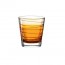 Orange water glass with stripes patterns 8.5oz / 25cl - Vario Struttura - Leonardo