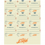 Pack of 27 multi-colored adhesive labels for jam and terrine jars - Confiturier - Le Parfait