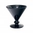 Coupe à glace à facettes noire 19cl en verre pressé - Lot de 6 - Diamant - La Rochère