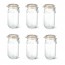 Set of 6 glass canning jars 51oz / 1.5L with 85mm airtight gaskets - super - le parfait