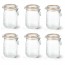 Set of 6 glass canning jars 34oz / 1L with 85mm airtight gaskets - super - le parfait