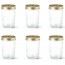 Set of 6 glass terrine jars 53oz / 1500g with 110mm screw lid - Familia Wiss - le parfait