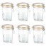 Set of 6 glass terrine jars 35oz / 1000g with 100mm airtight gaskets - super - le parfait