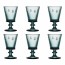 Midnight blue stem wine glass 8.1oz / 24cl - Abeille - Set of 6