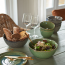 Round ceramic salad bowl 9,1" / 23,5cm green - Leonardo