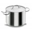 Short stock pot Ø 24cm with lid - induction stainless steel 18/10 - Chef Classic - Lacor