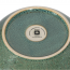 Round ceramic salad bowl 9,1" / 23,5cm green - Matera - Back