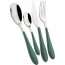 24 pieces cutlery set 18/10 stainless steel - celadon green ABS handle - Gioia - Bugatti