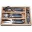 24 pieces grey stainless steel cutlery set - wooden tray - Laguiole - Jean Dubost