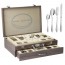 Ménagère 48 pièces acier inoxydable 18/10 avec coffret noir  - Pradel Excellence - Ambiance