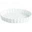 Porcelain round tart dish 9" / 24.5cm white - Pillivuyt