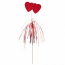 Ice cream decorations red hearts 6 " / 15 cm assorted wood - Decoration - AZ boutique