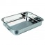 Stainless steel roasting pan 40x28cm with folded handles - Ibili