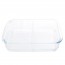 Rectangular glass oven dish 2 compartments 34.5 x 21cm / 13.4 x 8.3" - 500° - Cosy & Trendy