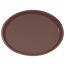 Oval anti-slip bar tray brown fiber 26 x 22" / 67 x 55,5 cm - AZ Boutique