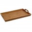 Rectangular bamboo serving tray with handles 18 x 12 x 2.4" / 45 x 30 x 6 cm - bar - cosy & trendy