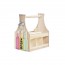 Wooden Wine holder with bottle opener - 28 x 17 x 29cm / 11 x 6.6 x 11.4" - Cosy & Trendy