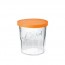 Glass jam pot 11oz / 324ml with 3" / 82mm orange lid - Confiturier - Le Parfait