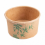 Icecream tubs 2oz / 70ml green leaves patterns - Set of 2000 - Feel Green - AZ Boutique