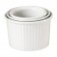 Porcelain deep pleated ramekin 4oz / 11cl (3" / 7cm) white - Pillivuyt