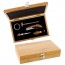 Wine set - sommelier bamboo box - 5 pieces - Pradel Excellence
