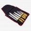 Knife bag of 6 butcher knives and 1 rifle with stainless steel blades - Pradel Excellence 