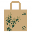 Reusable bag 80g/m² 18x8x16" (45x10x40) green leaves patterns - Set of 50 - Feel Green - AZ Boutique