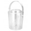Seau à glace isotherme acrylique transparent avec pince et couvercle - Lacor