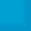 Serviette bleu turquoise en papier tissu  2 plis 40 x 40cm - Lot de 100 - Serviettes - AZ boutique