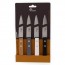 Set of 4 paring knives with coloured wooden handles - Pradel Excellence 
