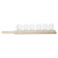 6 transparent appetizer glasses with wooden board 19.2 x 3.5 x 3.5" / 49 x 9 x 9cm - Cosy & Trendy