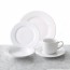 Porcelain espresso saucer 4" / 13.4cm white - Set of 12