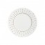 Porcelain round flat coffee saucer 5" / 12.5cm with grey square patterns - Satinique Grey - Chef & Sommelier