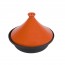 Sandstone black and orange tajine 30cm / 11.8" - Funcooking - Cosy & Trendy