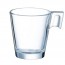 Transparent heat-tempered glass coffee cup 2.7oz / 8cl - Aroma - Arcoroc