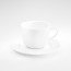 Porcelain breakfast cup 8oz / 25cl white - Set of 12 - Basket - Pillivuyt