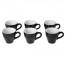 Black porcelain coffee cup 2.4oz / 7cl - Barista - Cosy & Trendy