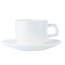Coffee cup and saucer - Restaurant Uni - Arcoroc