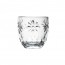 Transparent glass expresso cup flowers pattern 3 " / 10 cl - Set of 6 - Troquet - La Rochère